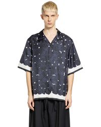 Givenchy - Rose Print Silk Bowling Shirt - Lyst
