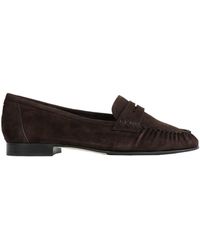 Aeyde - Aldous Suede Penny-Slot Loafers - Lyst
