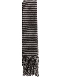Ziggy Chen - Thin Striped Scarf - Lyst