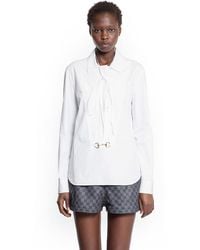 Gucci - Horsebit Cotton Shirt - Lyst