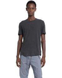 James Perse - Clear Jersey Crew T-Shirt - Lyst