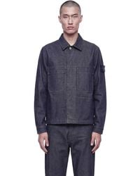 Stone Island - 4100006 Denim Coach Jacket - Lyst