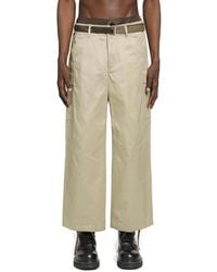 Sacai - Cotton Chino X Nylon Twill Cargo Pants - Lyst