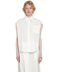 Marni - Poplin Shirt With Cape Sleeves - Lyst