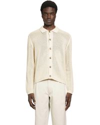 Prada - Linen And Cotton Cardigan - Lyst
