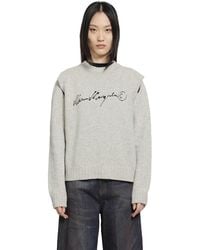 MM6 by Maison Margiela - Handwritten Knit Jumper - Lyst