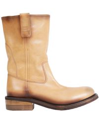 Miu Miu - Foule Leather Boots - Lyst