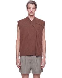 Hed Mayner - V-Neck Logo Gilet - Lyst