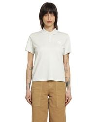 Moncler - Pleated Back Short Sleeve Polo Shirt - Lyst