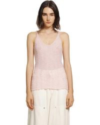 Haikure - Lois Semi-Sheer Tank Top - Lyst