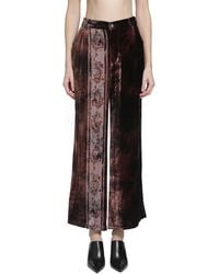 YA YI - Metta Silk Dévoré Pants - Lyst