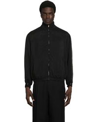Ssstein - Crinkled Cupro Track Jacket - Lyst