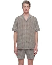 Hed Mayner - Viscose Linen Check Shirt - Lyst