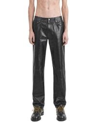 MM6 by Maison Margiela - Leather-Effect Trousers - Lyst