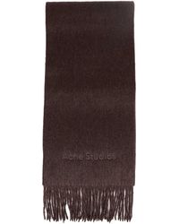 Acne Studios - Alpaca Wool Logo Scarf - Lyst