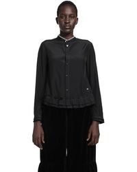 Renli Su - Silk And Cotton Fitted Blouse - Lyst