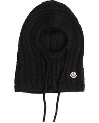 Moncler - Cable Knit Alpaca Blend Balaclava - Lyst