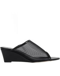 Aeyde - Suzanne Mesh And Nappa Mules - Lyst