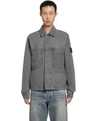 Stone Island - 4100006 Denim Coach Jacket - Lyst