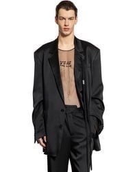 Ann Demeulemeester - Anthoon High-comfort Blazer In Cady Satin - Lyst