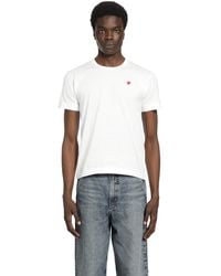 COMME DES GARÇONS PLAY - Small Heart Cotton T-Shirt - Lyst