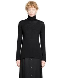 Yohji Yamamoto - Highneck Long Sleeve T-Shirt - Lyst