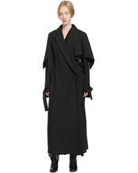 Yehuafan - Draped Trench Coat - Lyst