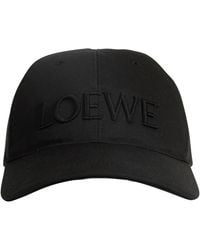 Loewe - Logo-Embroidered Canvas Baseball Cap - Lyst