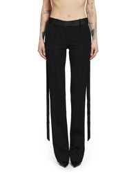 The Attico - Gabardine Straight Leg Trousers - Lyst