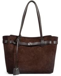 Balenciaga - Bel Air Suede Medium Tote Bag - Lyst