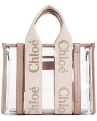 Chloé - Small Tote Wooody With Strap - Lyst
