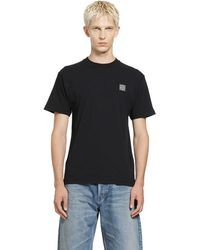 Stone Island - 2100026 Cotton Jersey 'Fissato' Effect T-Shirt - Lyst