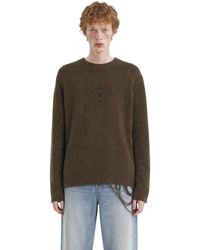 MM6 by Maison Margiela - Wool Blend Sweater - Lyst