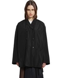 Prada - Double-Breasted Technical Taffeta Jacket - Lyst
