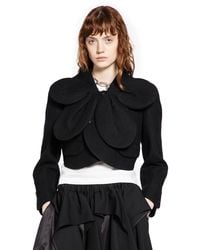 Noir Kei Ninomiya - Cropped Petal Wool Jacket - Lyst