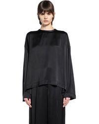 TOTEME - Boxy Satin Top - Lyst