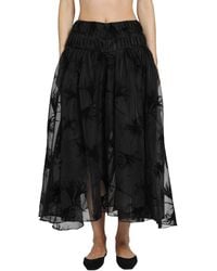 PAULINE DUJANCOURT - Rebecca Hazy Organza Skirt - Lyst