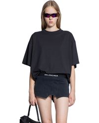 Balenciaga - Blackletter Script Oversized T-Shirt - Lyst