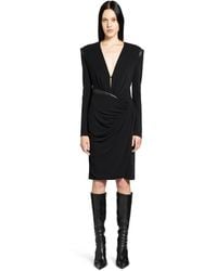Versace - Dress With Decorative Draping - Lyst