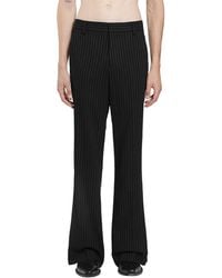 Ann Demeulemeester - Stefan Chalk Stripe Flared Trousers - Lyst