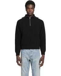 Jil Sander - High Zipped Neck Sweater - Lyst