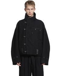 Ziggy Chen - Asymmetric 'Hidden Arc' Jacket - Lyst