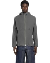 BRYAN JIMENE`Z - Thermal Zip-Up Hoodie - Lyst