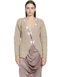 PILLINGS - Chunky Wool Cardigan - Lyst