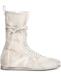 Ann Demeulemeester - Fides High-Top Boxing Sneakers - Lyst