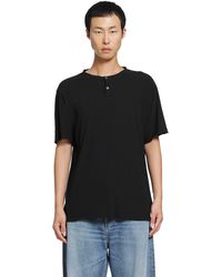 James Perse - Slub Jersey Short Sleeve Henley T-Shirt - Lyst