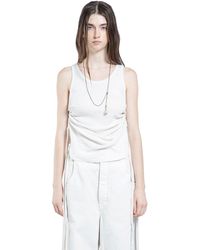 Ann Demeulemeester - Mara Wrinkled Cropped Tank Top - Lyst