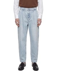 Hed Mayner - Pleated Denim Pants - Lyst