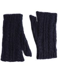 Ann Demeulemeester - Reier Cable Knit Ladder Stitch Gauntlets - Lyst