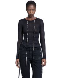 Ann Demeulemeester - Oke Long Sleeve Crop Top - Lyst